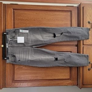 Pistola Arianna High Rise Distressed Skinny Grey Jeans, Size 31